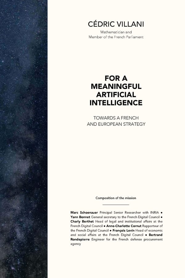 For a Meaningful AI - Report - Page 1